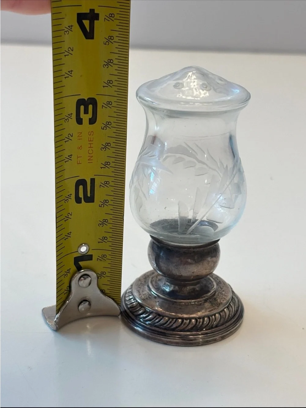 Sterling Silver Quaker Silver Hurricane Salt Shaker 706
